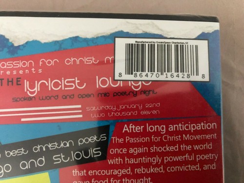 New DVD The Lyricist Lounge Volume 4 - A Christian Poetry Event Passion Movement - Picture 3 of 4