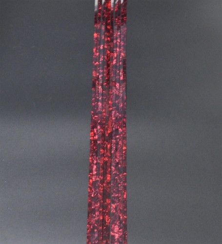 10 Stück Zelluloid Streifen Gitarrenbindung Purfling Kantenstreifen P rot 1000 x 5 x 0,46 mm - Bild 3 von 3