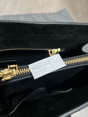 RARA borsa tote RARA stampa Alexander McQueen Python capelli pony in pelle manico superiore - Foto 13 di 15