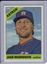 Jake Marisnick 2015 Topps Heritage High Number Flip Stock Parallel Glossy Back