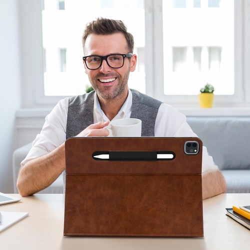 Kompatibel mit 2024 iPad Pro 13 Zoll Hülle 7. Generation M4, leicht (braun) - Bild 2 von 8