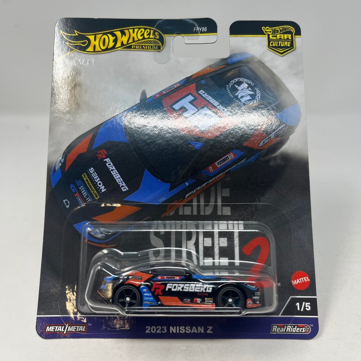 Nissan Z * Black* 2024 Hot Wheels Slide Street 2 Car Culture Case