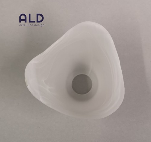Boccia di ricambio lampadario lampada applique in vetro alabastro attacco e14 - Foto 4 di 6