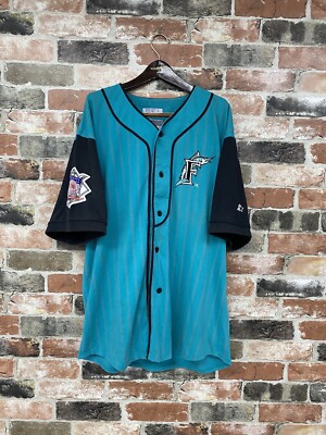 フロリダマーリンズ ベースボールシャツ Starter スターター Vintage Starter Florida Marlins Baseball Jersey Men Medium