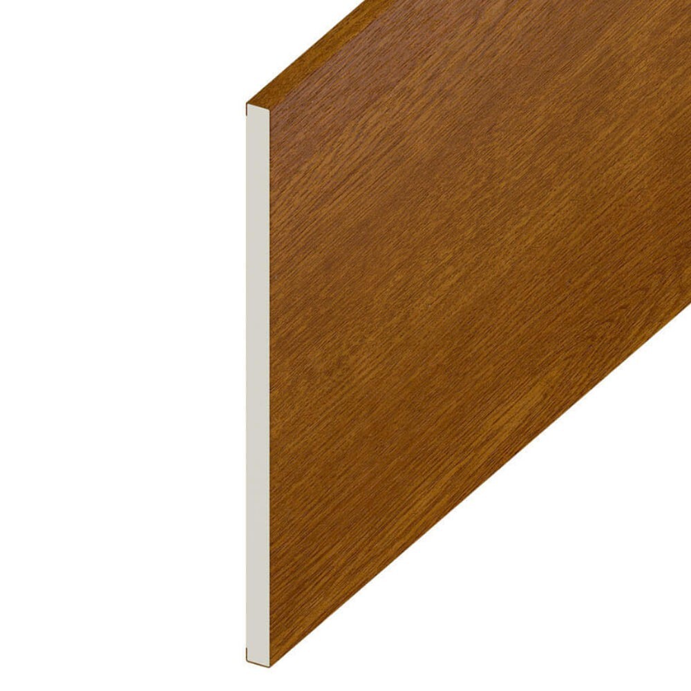 UPVC Flat Soffit Board PVC Plastic Skirting Flat Plastic- 9mm Thick  x 5m Length