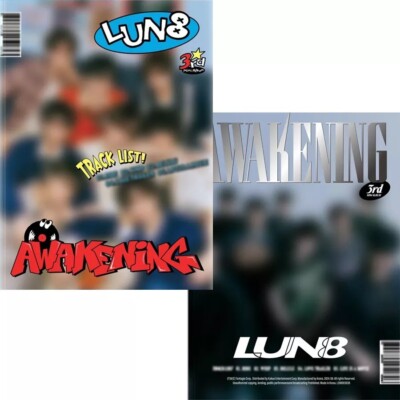 LUN8 [AWAKENING] 3rd Mini Album 2 Ver SET/2CD+2 Foto Buch+2 Poster+2Mark+6 Karte