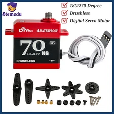 70KG 4.8-8.4V Digital Servo Motor 180/270 Full metal High Torque  for RC Car 1:8