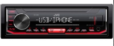 JVC KD-X262 Digital Media Receiver Car Stereo w/ Front USB AUX IN