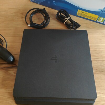 Sony PlayStation 4 Slim 500GB black (CUH-2216A) + Controller + Kabel,  OVP, TOP