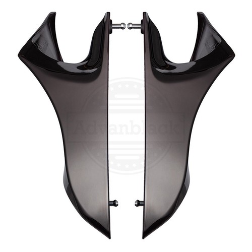 Blackened Cayenne Stretch Extend Side Cover for 2014+ Harley Street Road Glide - Picture 4 of 10
