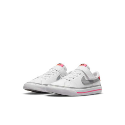 Nike Court Legacy PS White Pink Prime Light Smoke Grey DA5381-111