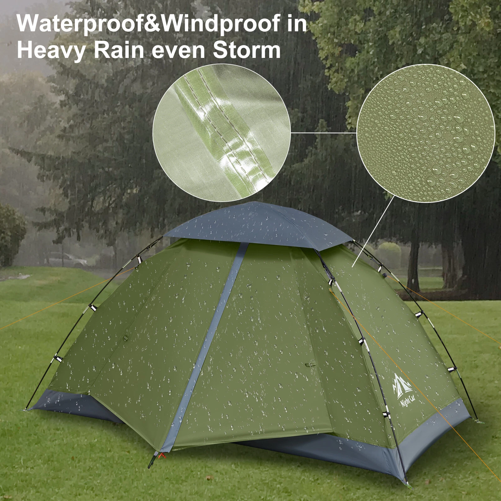 Night Cat 1-2 Man Tent Backpacking Hiking Camping Tent Sun Shelter Folding 2026
Opens in a new windo