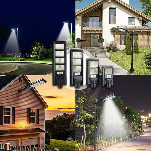 Solar Street LED Light Radar Sensor Remote Outdoor Garden Yard Flood Wall Lamp - Picture 11 of 17