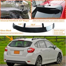 For 12-16 Subaru Impreza Hatch Glossy Black GT-Style Rear Roof Spoiler Universal