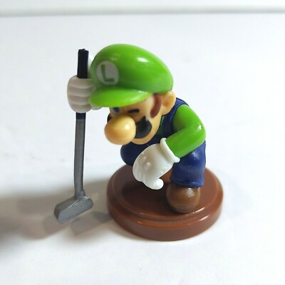 2016 Super Mario Sports 1.5'' Luigi Golf Golfing Choco Egg Figure Gashapon