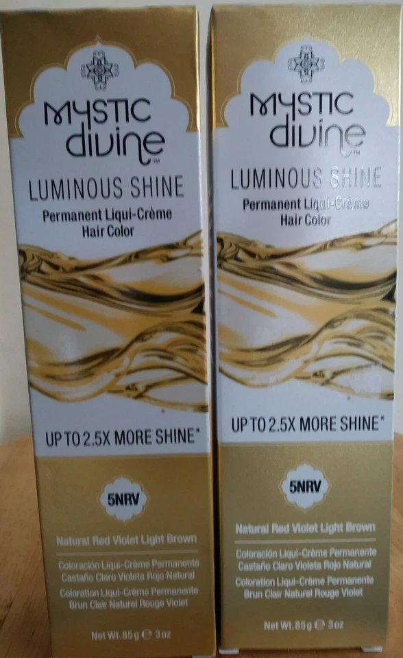 Lot Of 2 Mystic Divine Hair Color Dye Natural Red Violet Light Brown US 3oz 5NRV - Image 3 of 4