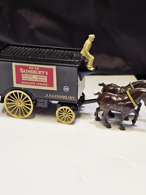 LLEDO S19 HORSE DRAWN REMOVAL VAN SAINSBURY. 1/64 diecast LLEDO. US