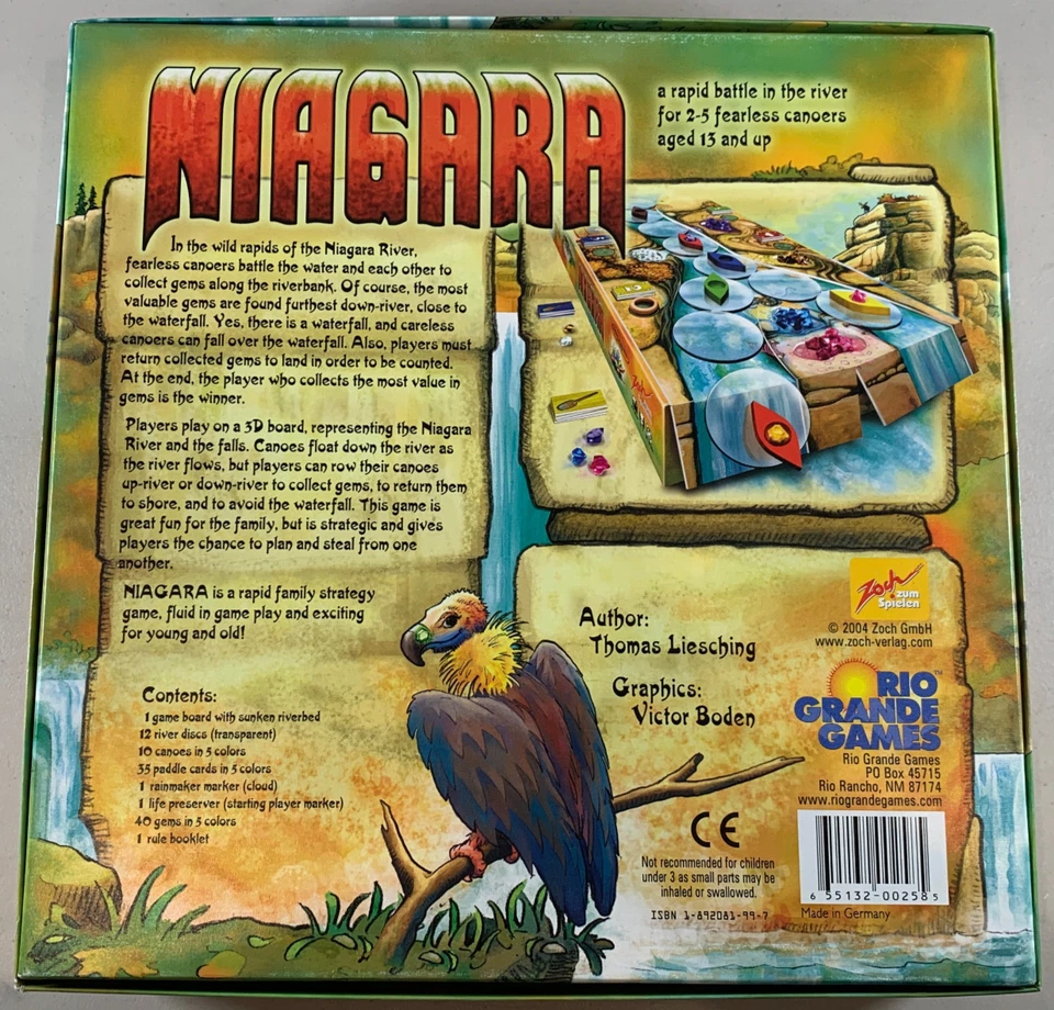 100% Complete Niagara Game 2004 Rio Grande Games Thomas Liesching Nice! - Image 2 of 4
