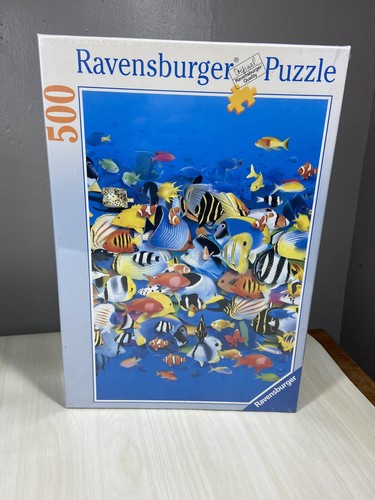 Ravensburger Jigsaw Puzzle 500 pc Rush Hour Tropical Fish 1997 NEW sealed Vtg