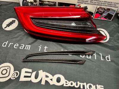 2017-2021 Acura NSX 2nd Gen NC1 17 - 21 Carbon Fiber Taillight Inserts