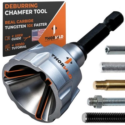 Deburring External Chamfer Tool with Tungsten Carbide Blade - Deburr Tool for...