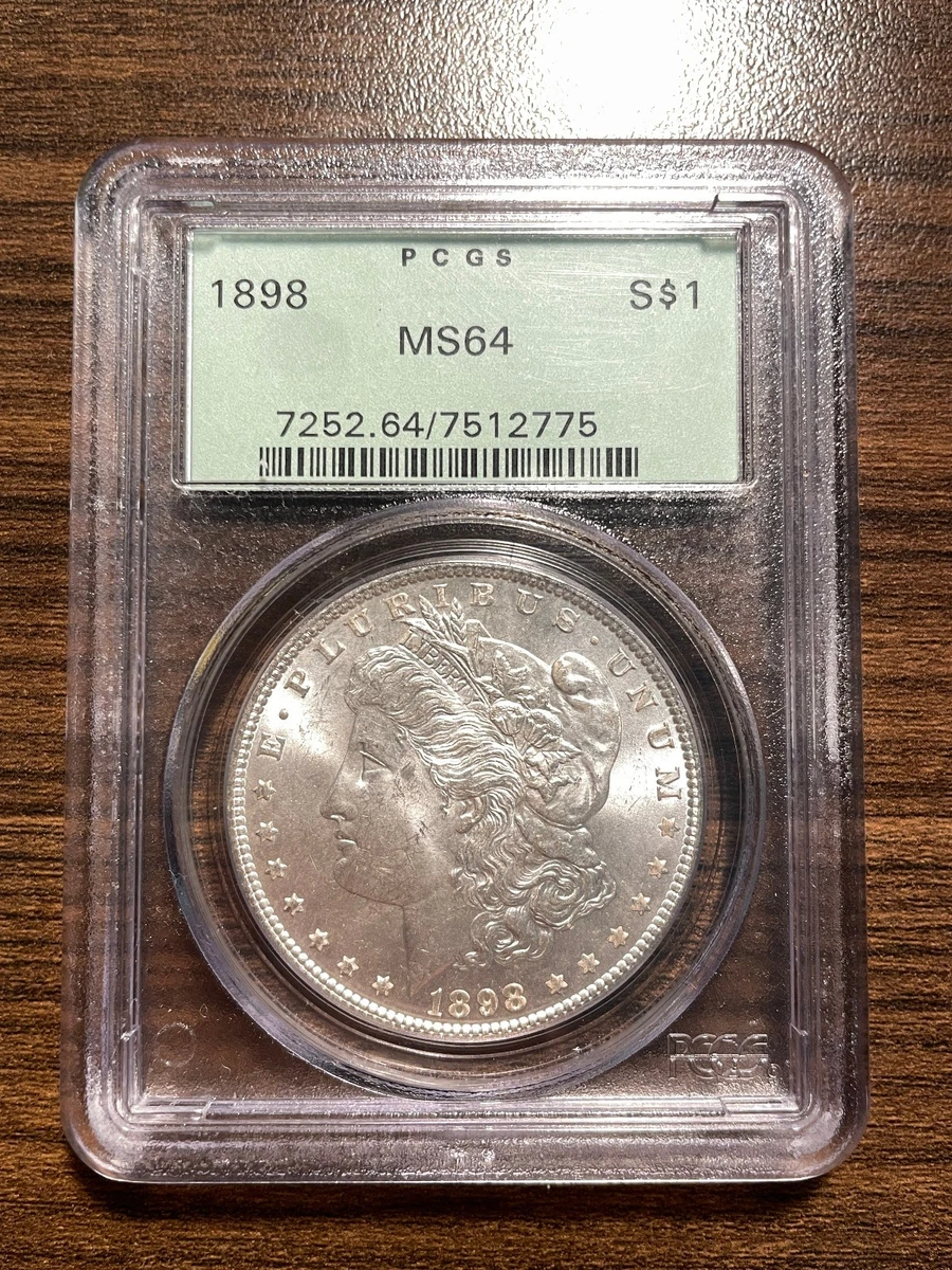 MS 64 Graded 1898 Year Morgan US Dollars (1878-1921) for sale | eBay