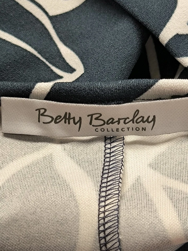 BETTY BARCLAY Robe mi-longue Dames Robe T EU 40 noir-blanc style décontracté - Photo 4/4