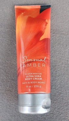 Sensual Amber Ultra Shea Body Cream Bath & Body Works 8oz. *OPENED*