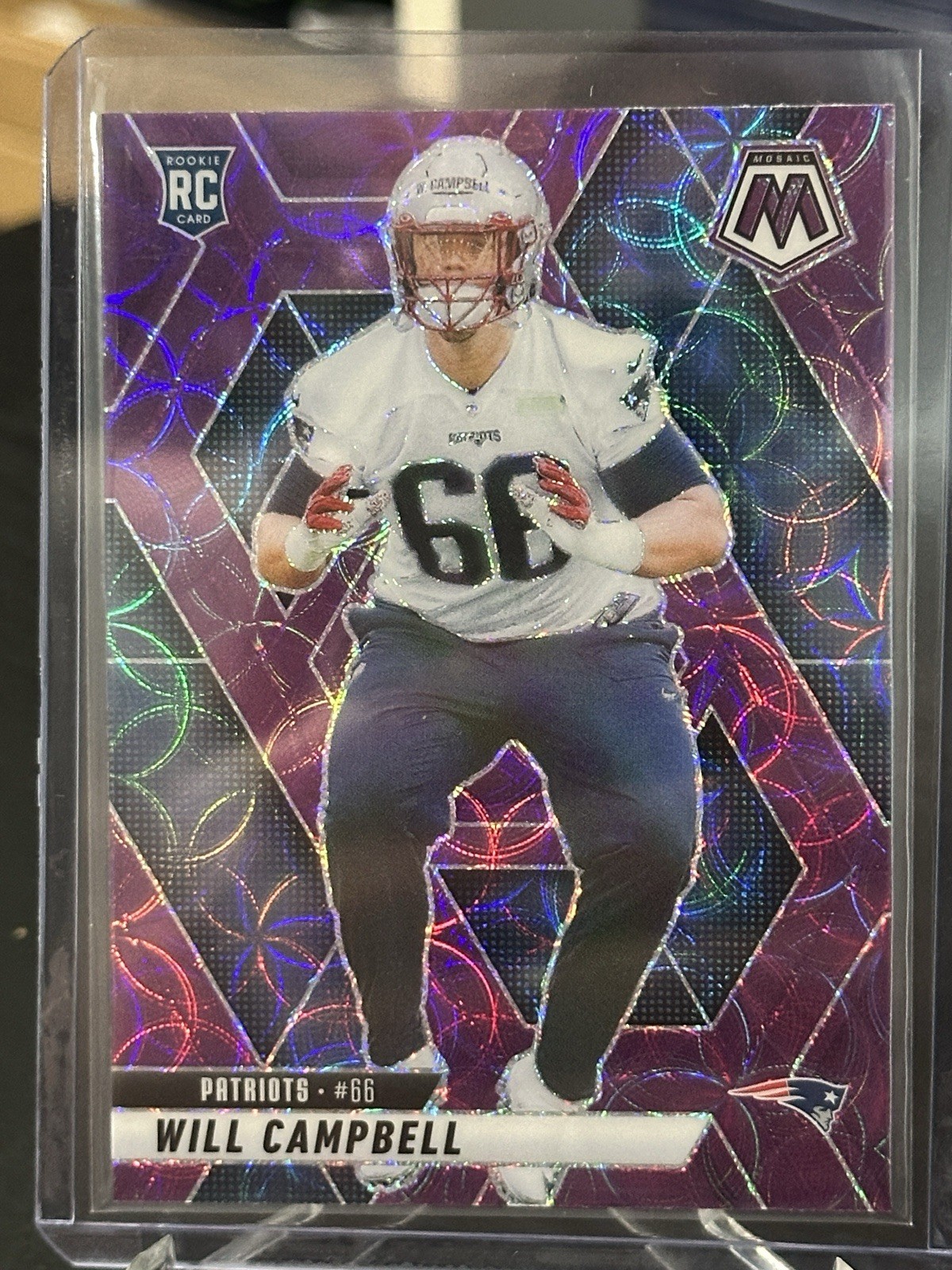 2025 Panini Mosaic #378 Will Campbell Scope Purple