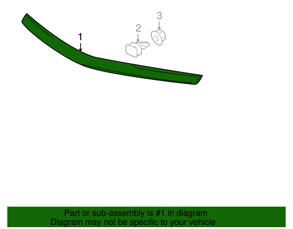 2010-2016 全新 正品 原始设备制造商 凯迪拉克 SRX 铬制前模,P/N 2274203 — 第 3/4 张图片