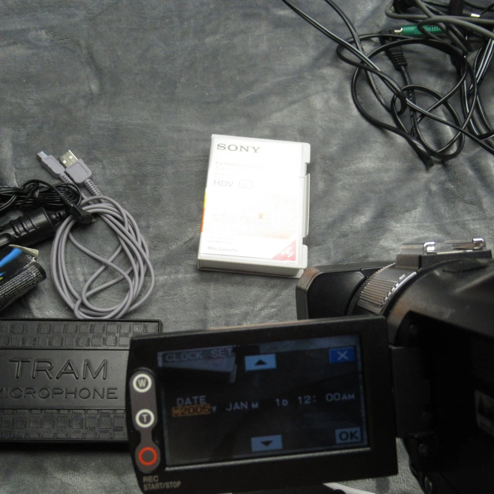 Sony HVR-A1U HDV 1080i MiniDV Camcorder w/ Accessories & Manual Powers On - Image 2 of 4