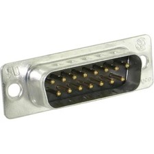 2Pc TE CONNECTIVITY AMP 5-747908-2 D Sub Connector, DB15, 15 Contacts, Plug