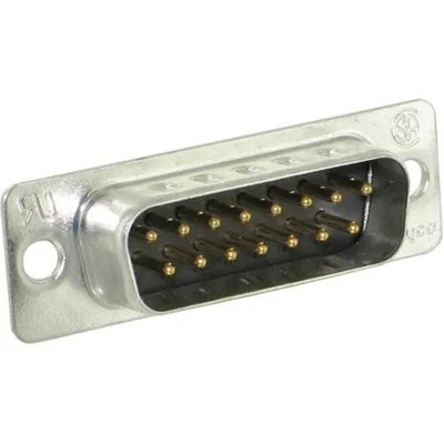 2Pc TE CONNECTIVITY AMP 5-747908-2 D Sub Connector, DB15, 15 Contacts, Plug
