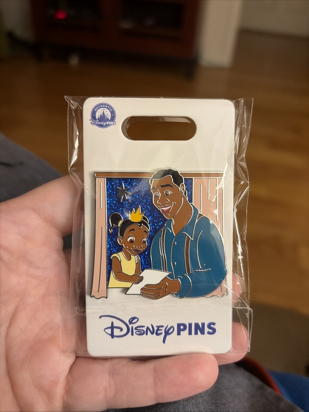 Disney Parks Tiana & Dad Open Edition Princess and the Frog Pin New With Card