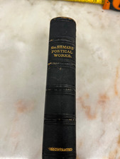 Poetical Works of Mrs Hemans Leather Bound Vi...