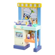 Pretend Kitchen Playset 3ft Tall Bluey 4-8 Kids Ages Stove Sink Oven Accessories