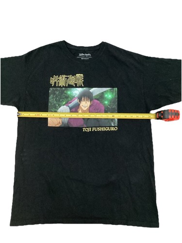Fushiguro Toji T-shirt Jujutsu Kaisen Anime Short Sleeve Tee Size XL Unisex - Picture 4 of 5