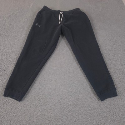 Under Armour Sweatpants Mens XL Black ColdGear Jogger Tapered Leg Fleece Warm