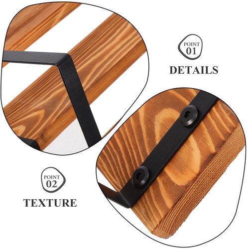  Organizador de estación de café de encimera: estante de madera de 3 niveles para accesorios de café - Imagen 7 de 12