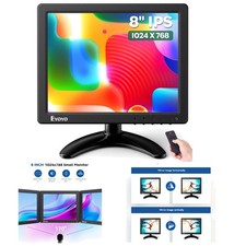 Portable 4:3 8-Inch Security Monitor - Perfect for CCTV and Retro Gaming Setup