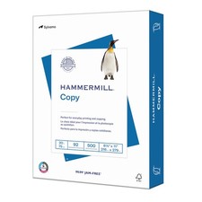 Hammermill Printer Paper, 20 lb Copy 8.5 x 1 Ream 500 Sheets, White