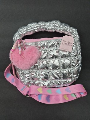 Miss Gwen's OMG Accessories Silver Puffer Crossbody Bag