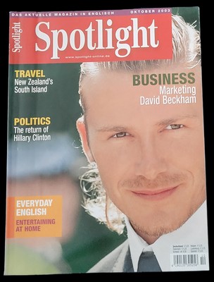 Spotlight 10/2003 David Beckham New Zealand Hillary Clinton