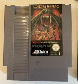 Swords and Serpents Nintendo Nes OVP CIB Excellent Condition Authentic