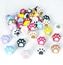 30Pcs Push Pins for Bulletin Board, Cute Small, 30-cat Paw