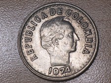 1974 Colombia 20 Centavos