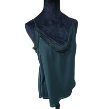 Wishlist Apparel Women Lace olive green tank top Size Medium