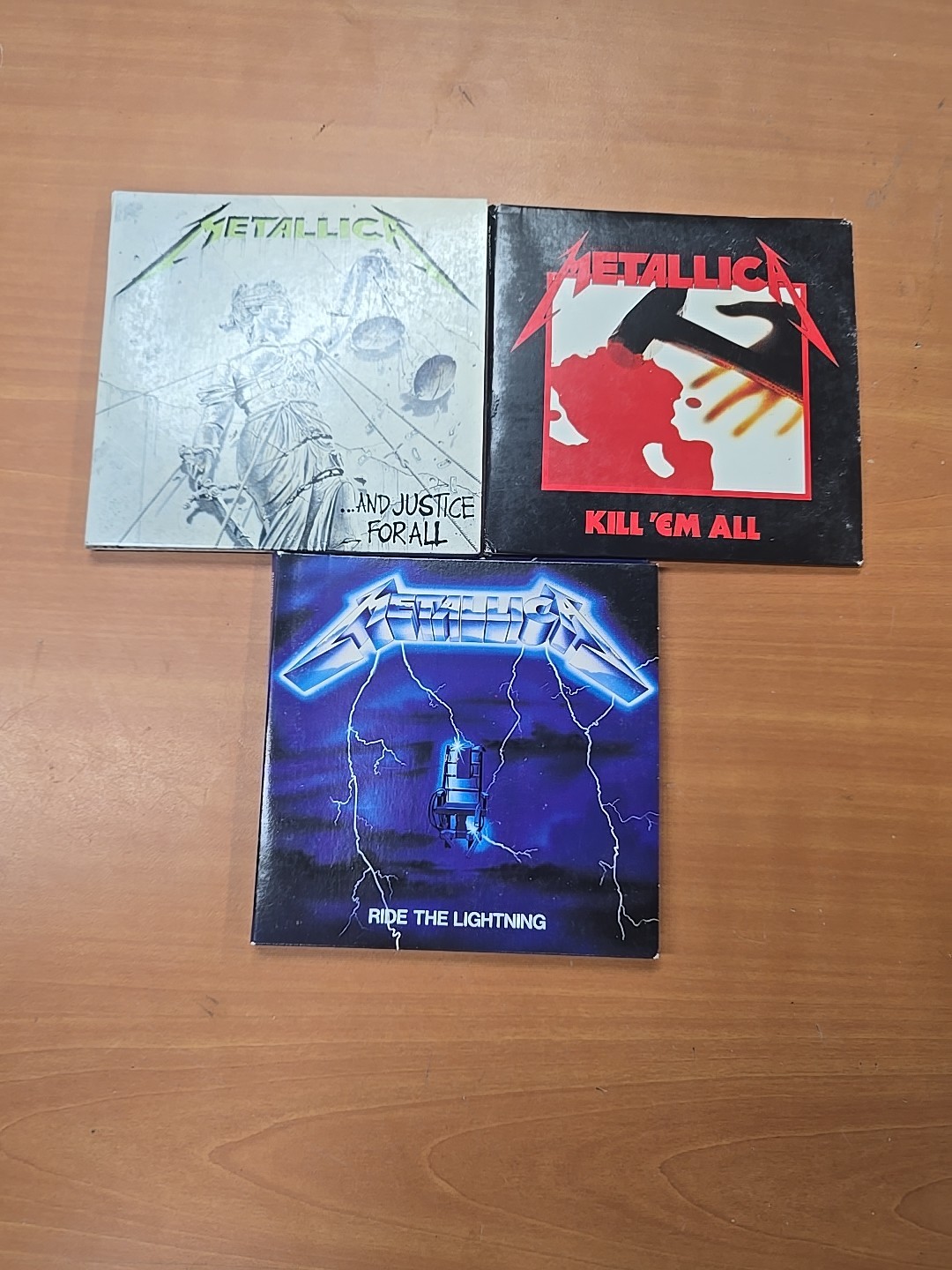 Metallica 3 CD Lot Kill Em All Ride Lightning Justice For All