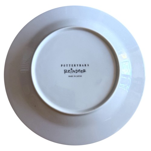 4er Set Pottery Barn 'Rentier Dessertteller' | Dasher, Tänzerin, Tänzerin, Füchsin - Bild 7 von 10