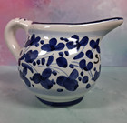 Hand-Painted Blue White Studio Art Made In Italy SIENA Single Serve Creamer — photo 4